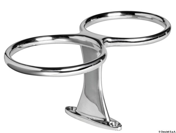 Porta bicchieri inox singolo fissaggio a vite - 48.429.11